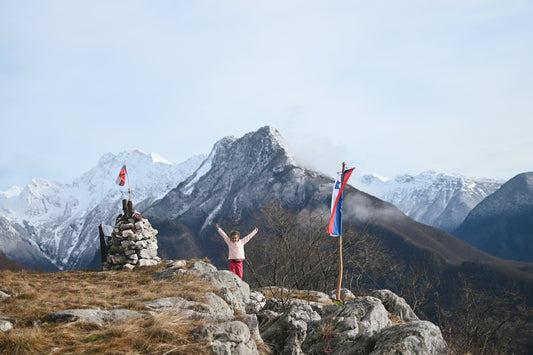Krasen razgled na Svinjak z vrha T3lier. Čudovit razgled na Bovec.