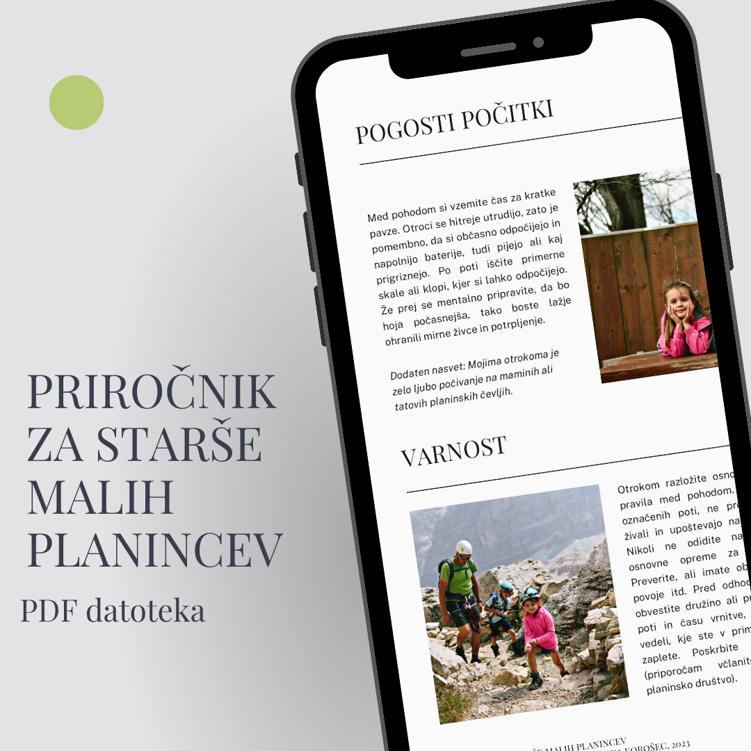 BUNDLE: Posočje za male planince + Priročnik za starše malih planincev