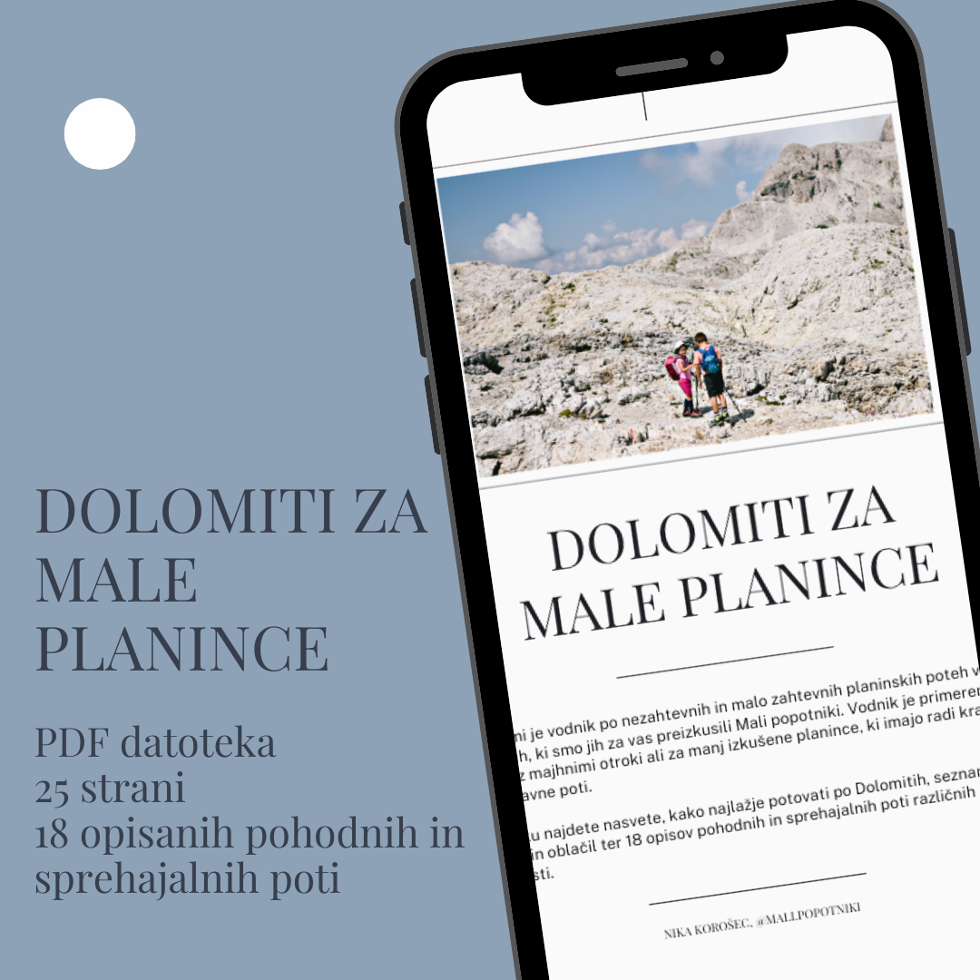 Dolomiti za male planince (PDF vodnik)