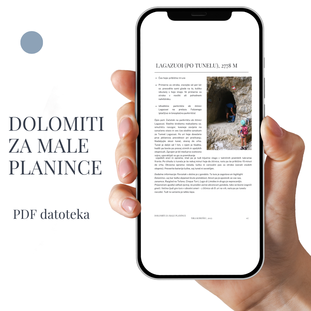 BUNDLE: Dolomiti za male planince + Priročnik za starše malih planincev
