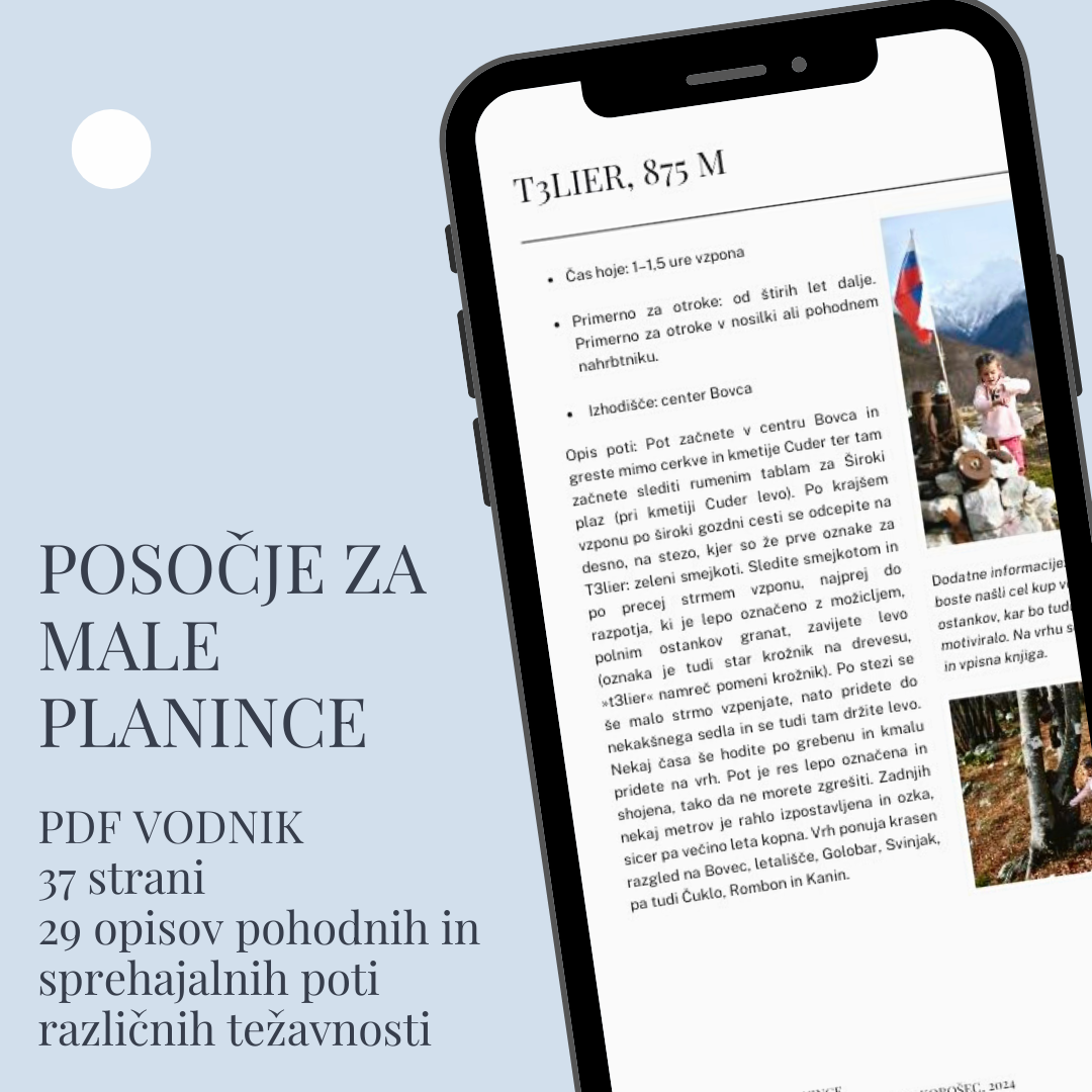 Posočje za male planince (PDF vodnik)